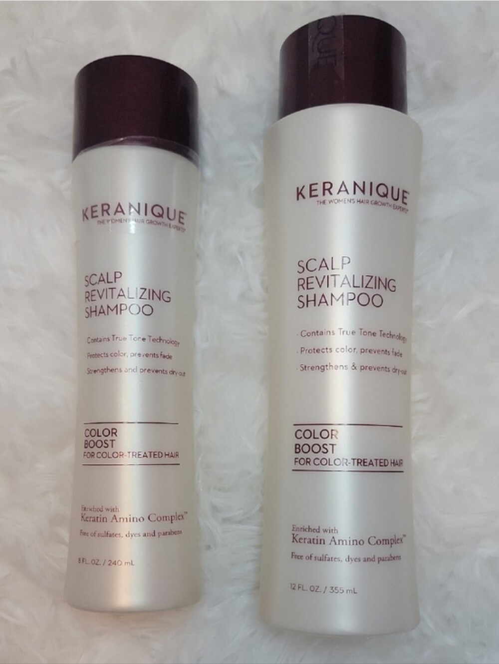 ✨️Keranique✨️ Scalp Revitalizing Shampoo-Set of 2. Never Used. (1) 12oz (1) 8oz